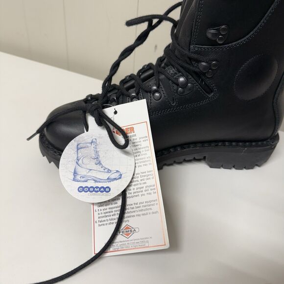Cosmas Hercules V2 Boots Leather NFPA Firefighting Romania Made Men 10.5D New - Picture 6 of 9